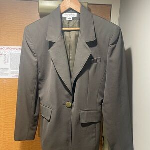 Jones New York Green Blazer Elegant Suit Jacket